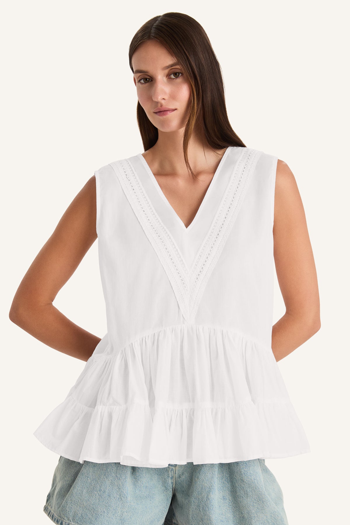 Senda Top in White