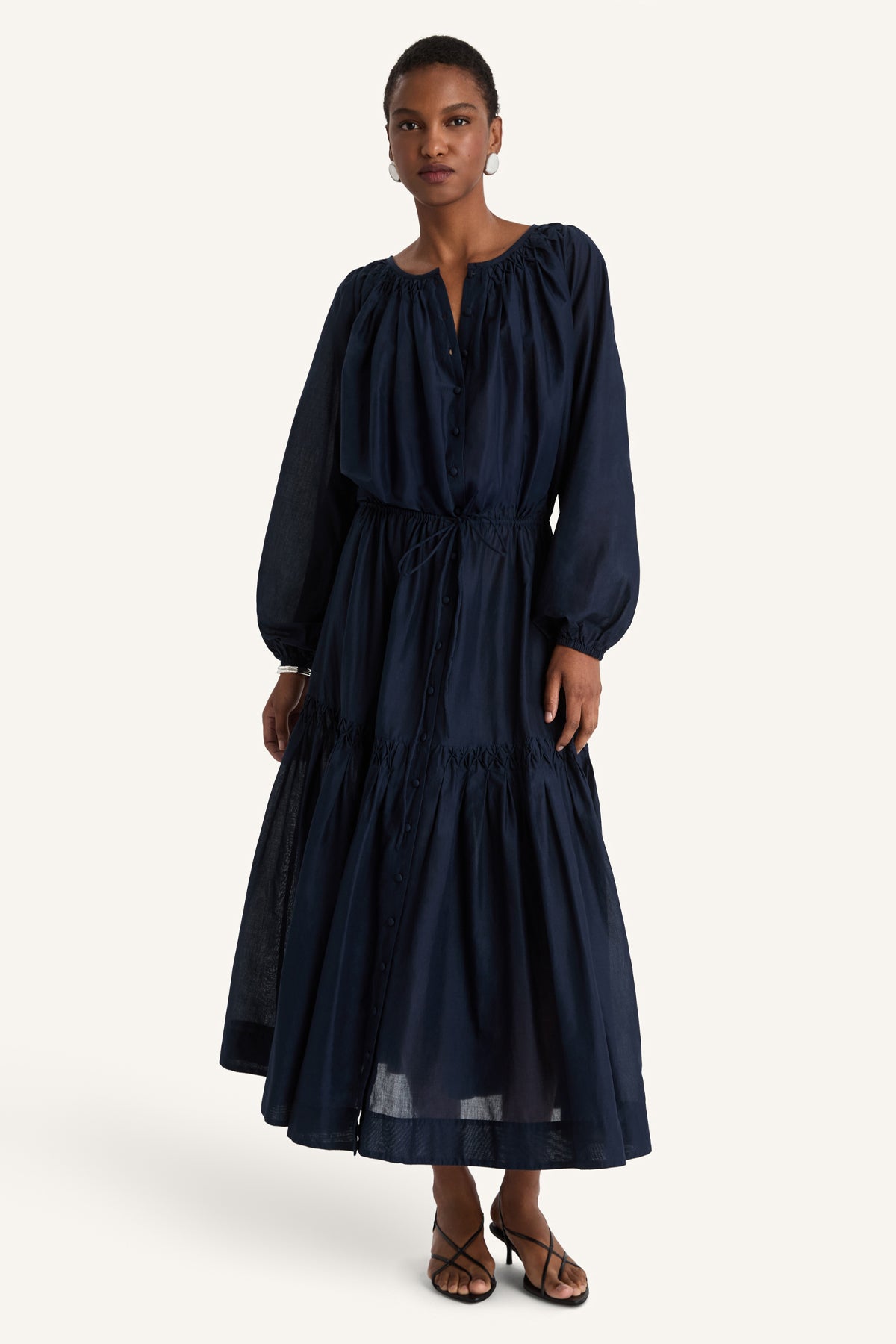 Allegra Dress in Navy