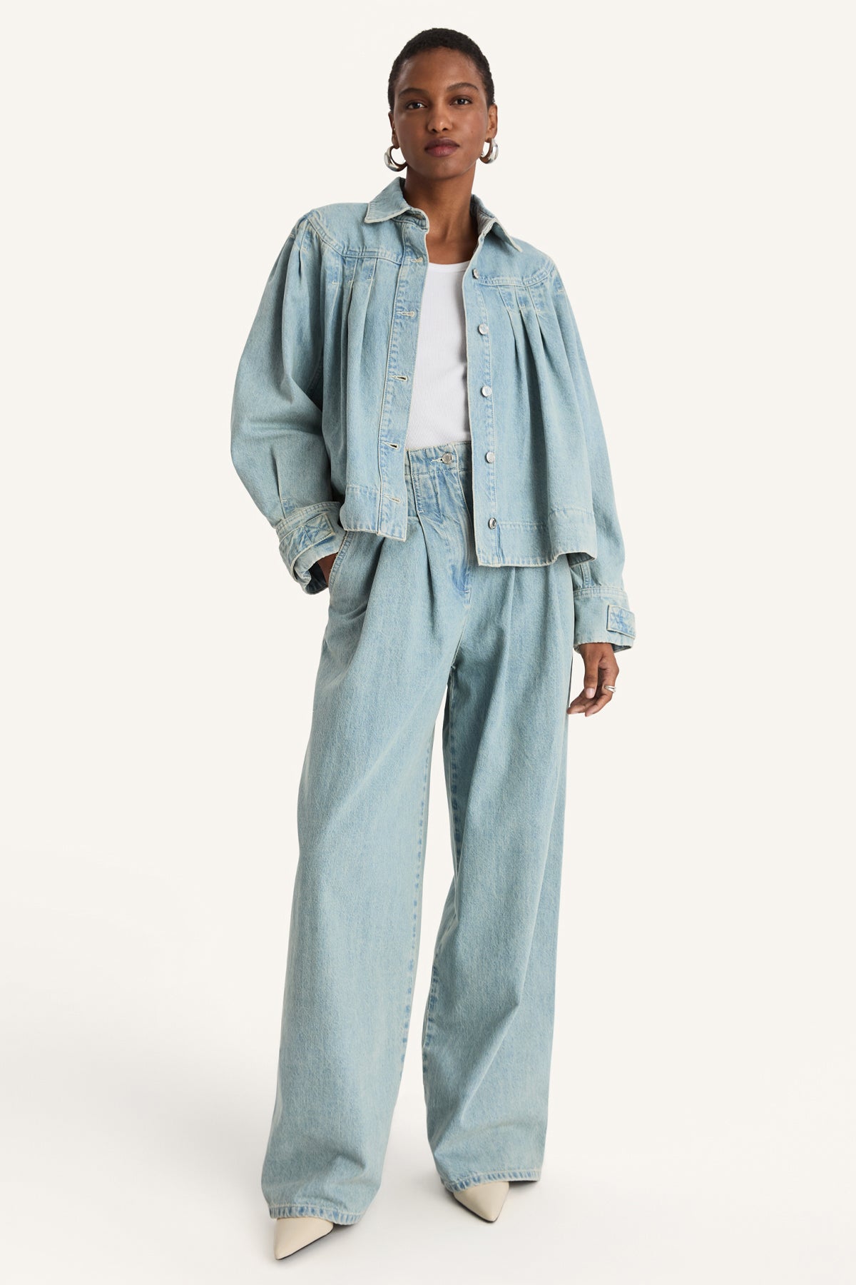 Easton Jacket in Light Wash